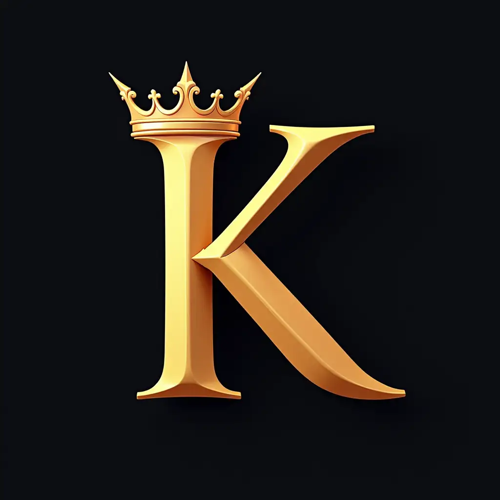 letter K with the crown on it