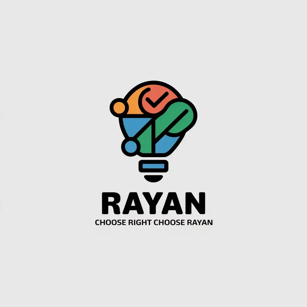 LOGO Design for Rayan Creative Shapes and Minimalistic Style