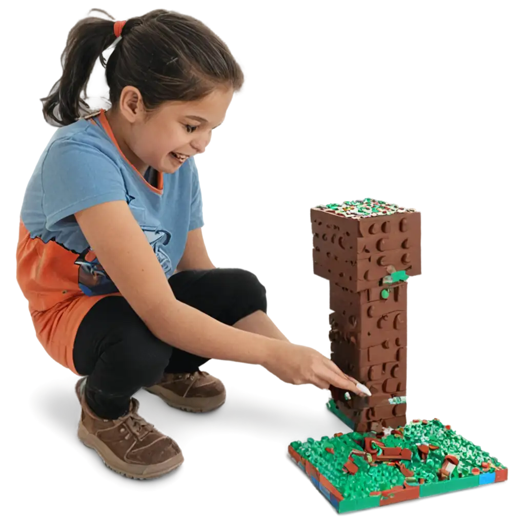 a boy and a girl building lego brick