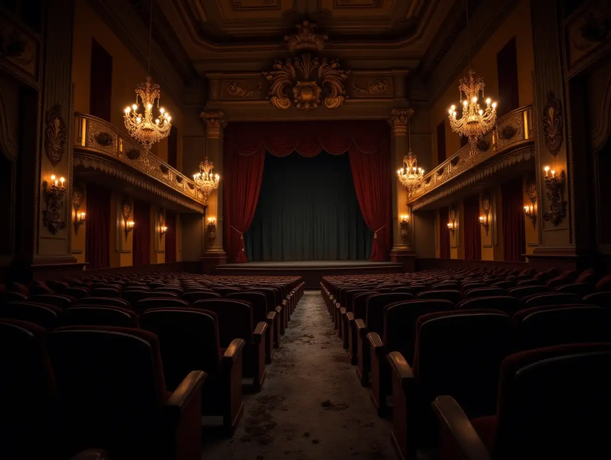 Abandoned-Theatre-with-Sparkling-Chandeliers-and-Velvet-Curtains