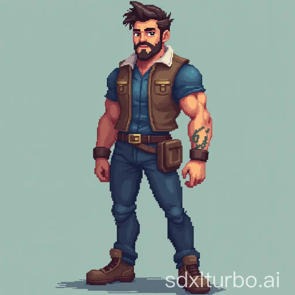 Full-Body-Pixel-Art-Character-in-16Bit-Game-Style