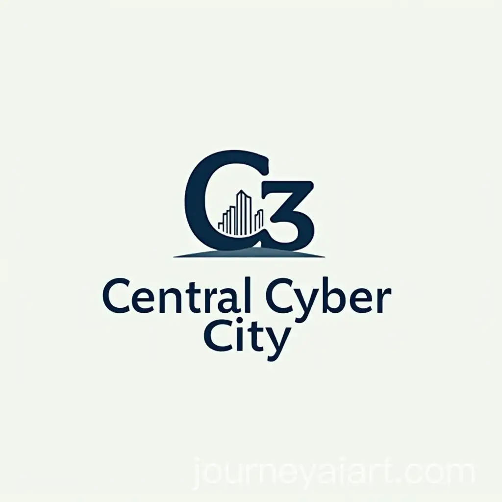 Modern-Logo-for-Central-Cyber-City-with-C3-Concept-and-Growing-Building-Design