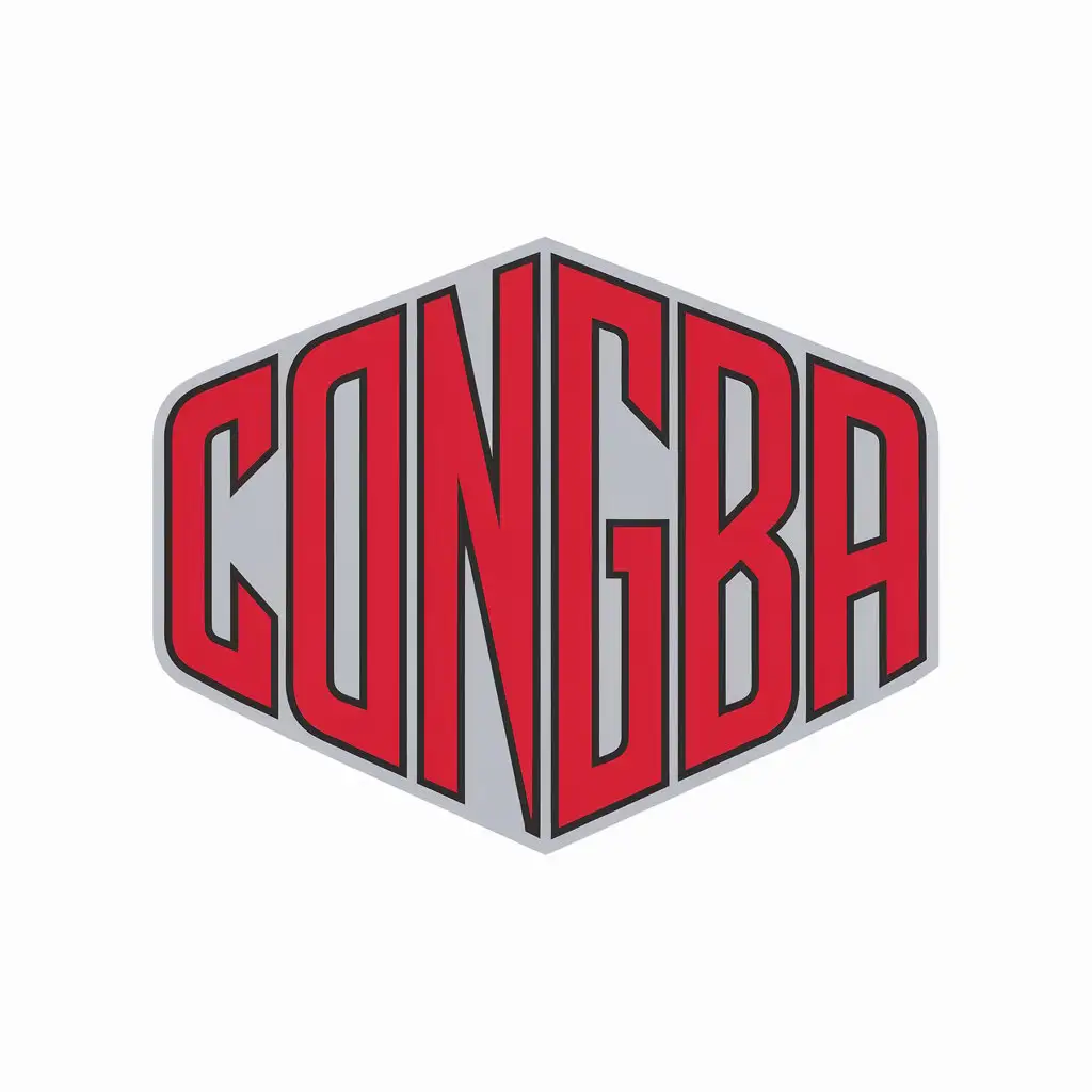 a vector logo design,with the text "Congba", main symbol:congba,Moderate,clear background