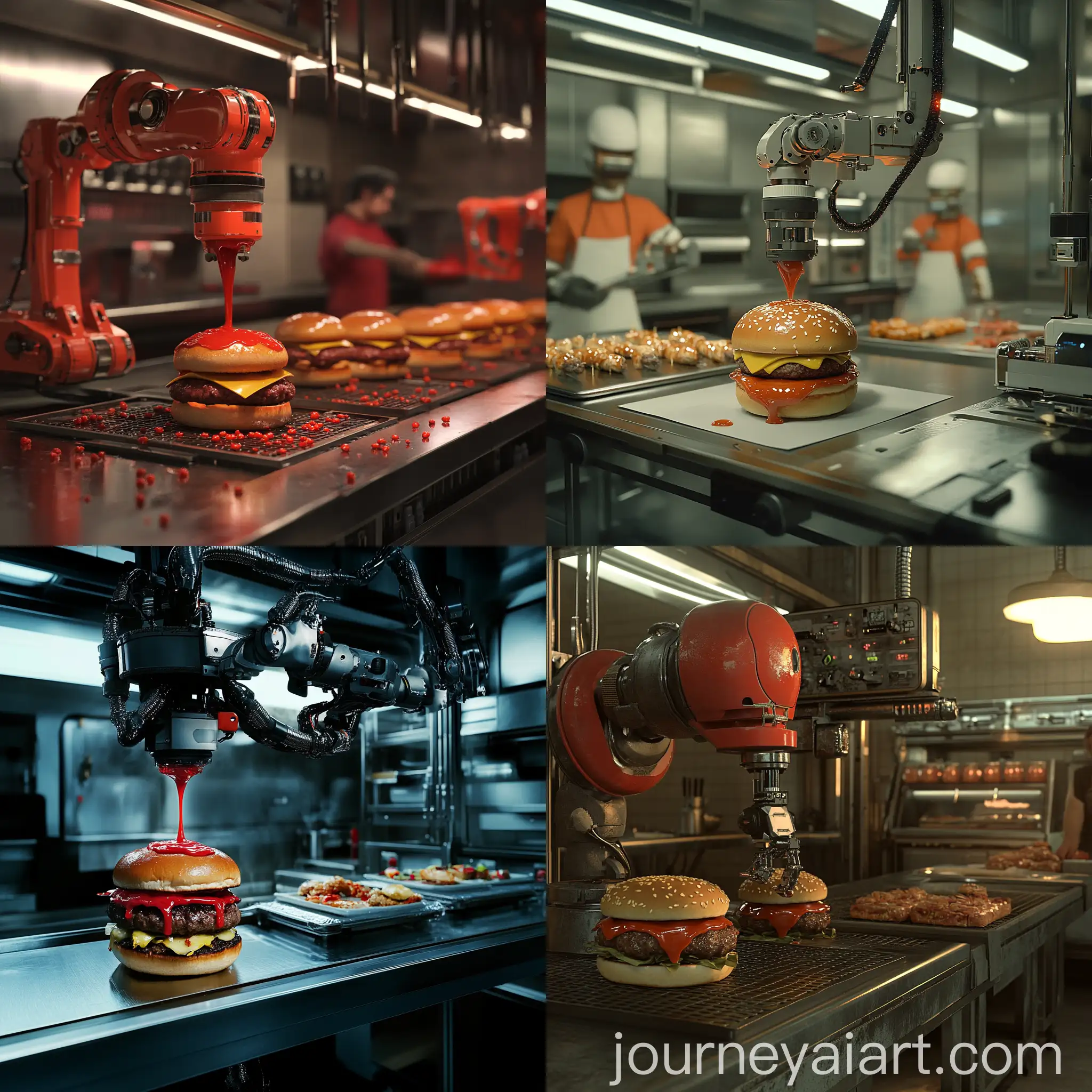 Automated-Burger-Ketchup-Dispenser-in-Modern-Kitchen-Setup