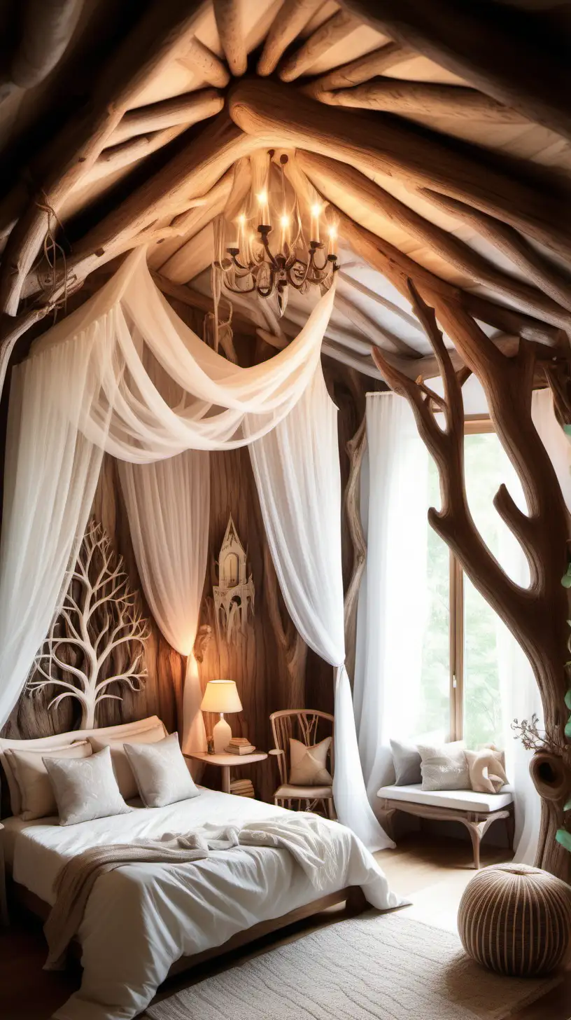 Enchanting Fairytale Bedroom with Mystical Wood Decorations