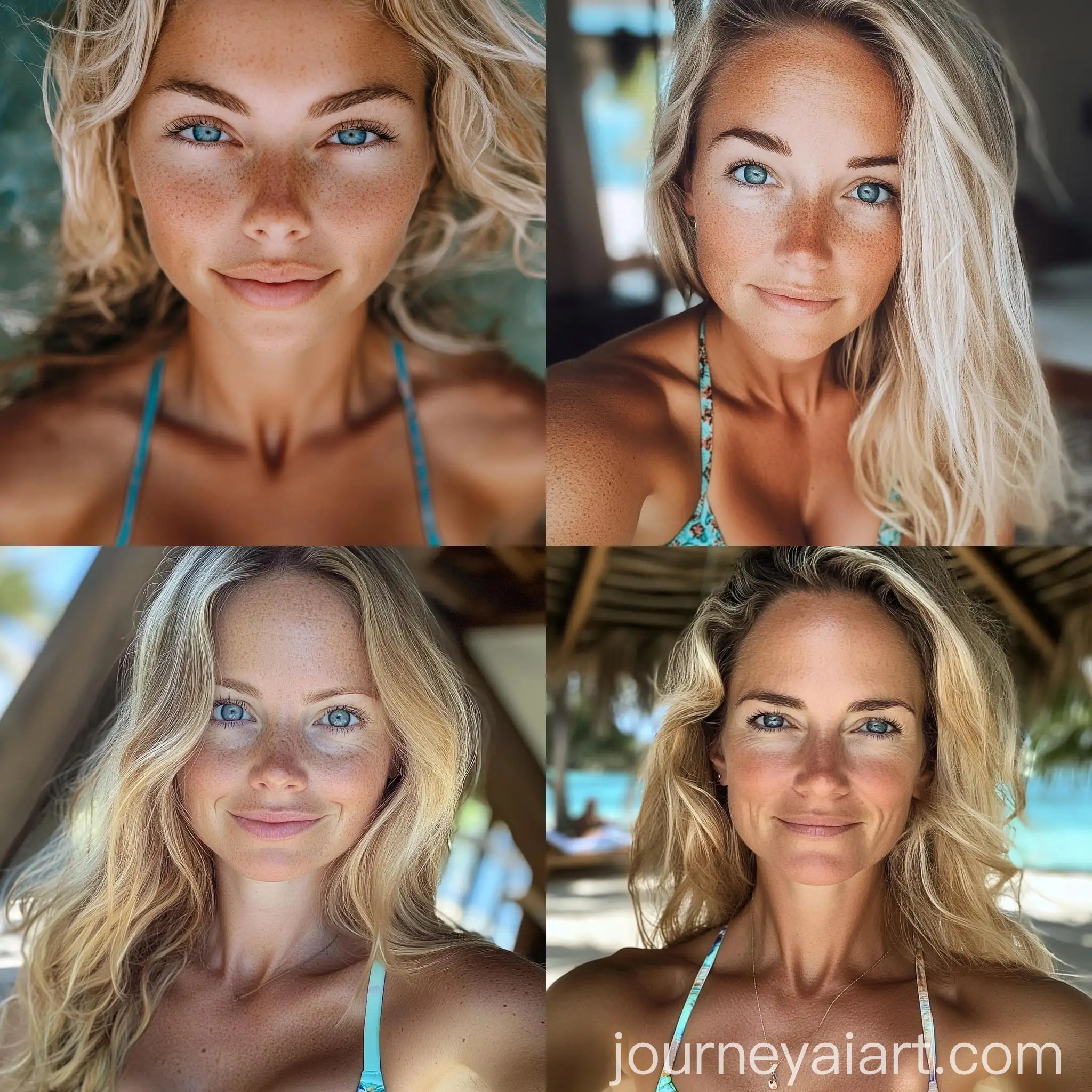 Blonde-Girl-with-Blue-Eyes-in-Bikini-at-Beach