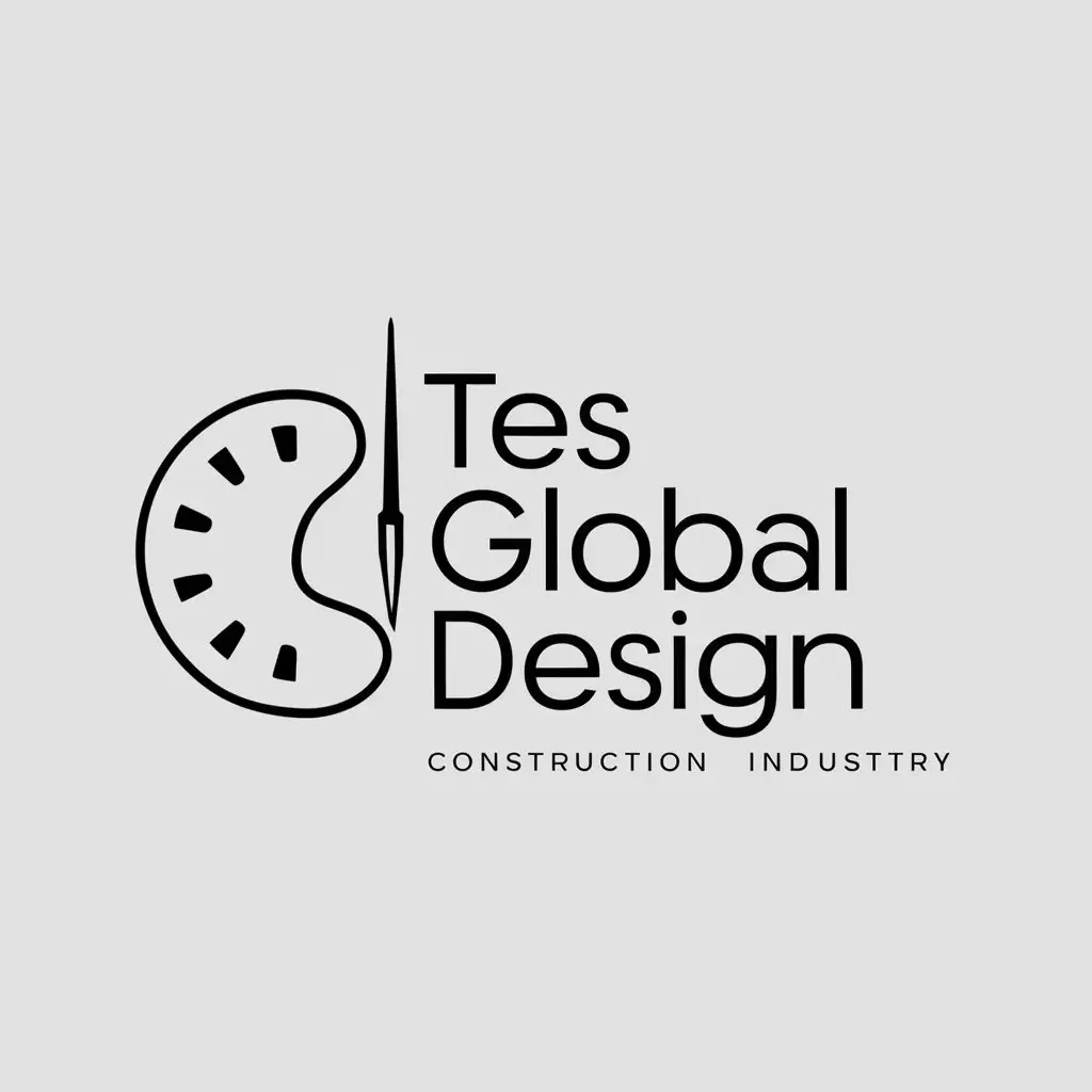 LOGO-Design-for-TES-Global-Palette-and-Brush-Symbol-in-Minimalistic-Style