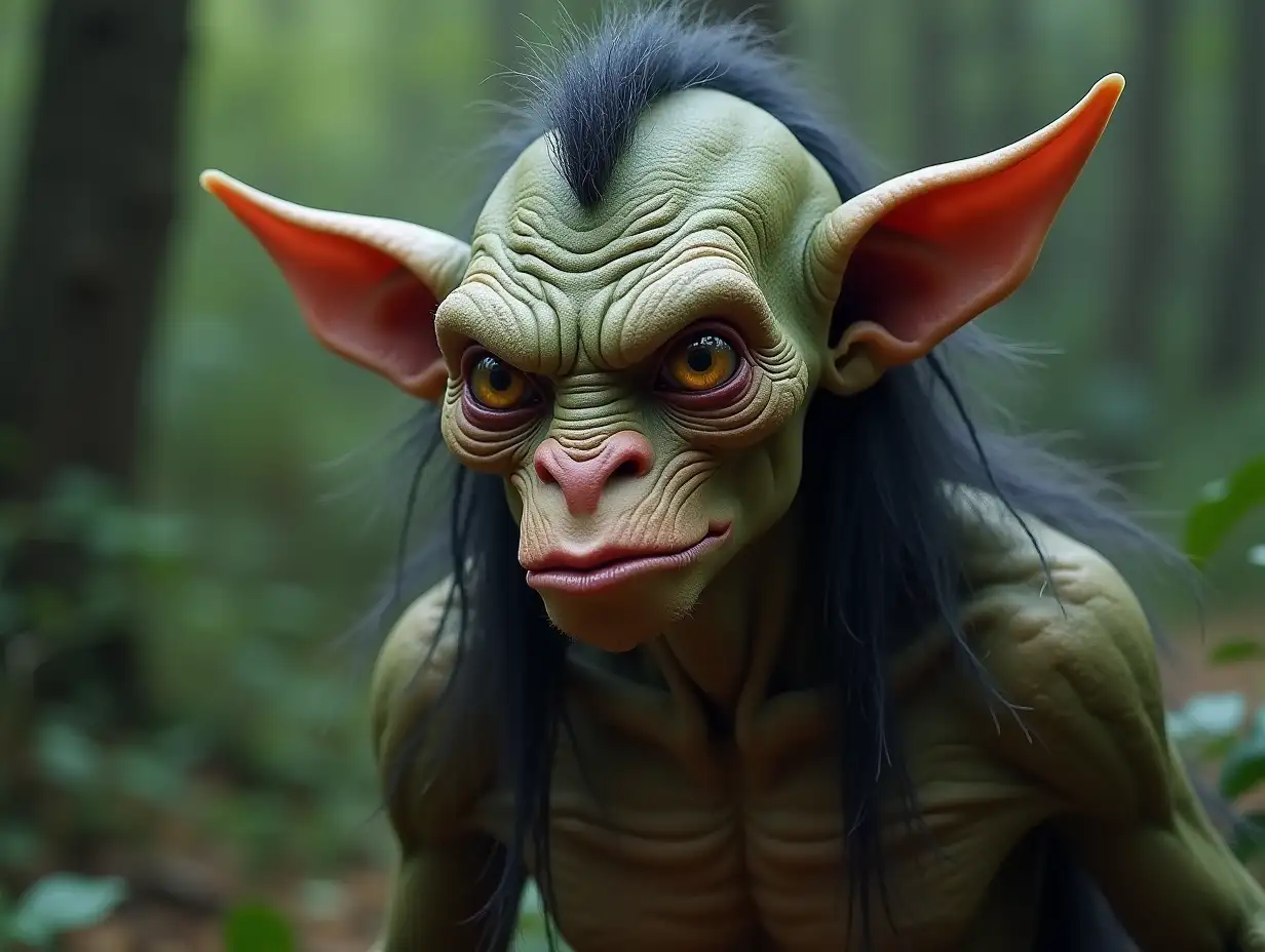 Troll in, Fantasy-Style, realistic photography in 4K quality, precise anatomy, smallest details, flawless composition