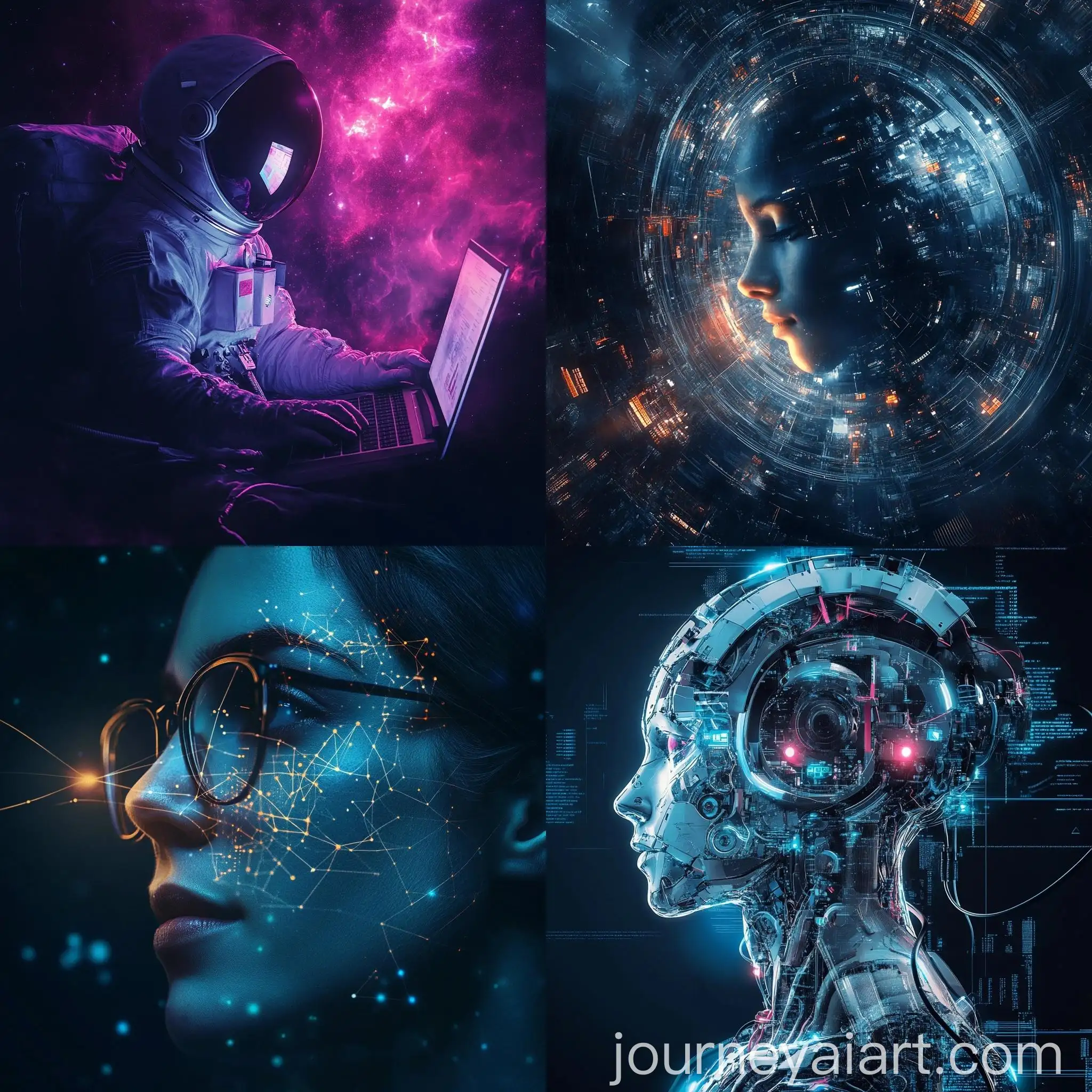 Professional-Networking-on-LinkedIn-with-Technology-Theme