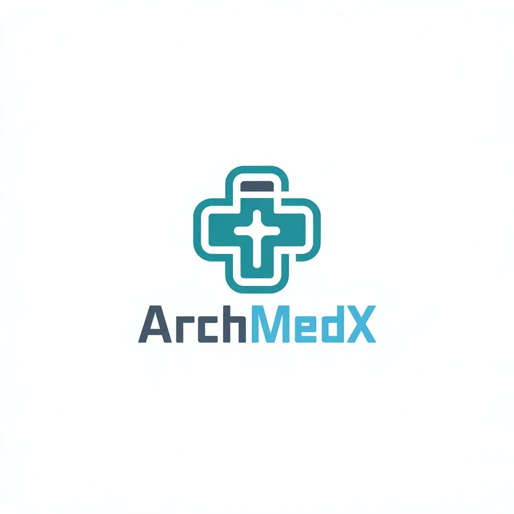 LOGO Design for ArchMedX Medical Technology Fusion for Internet Industry with Modern Symbolism