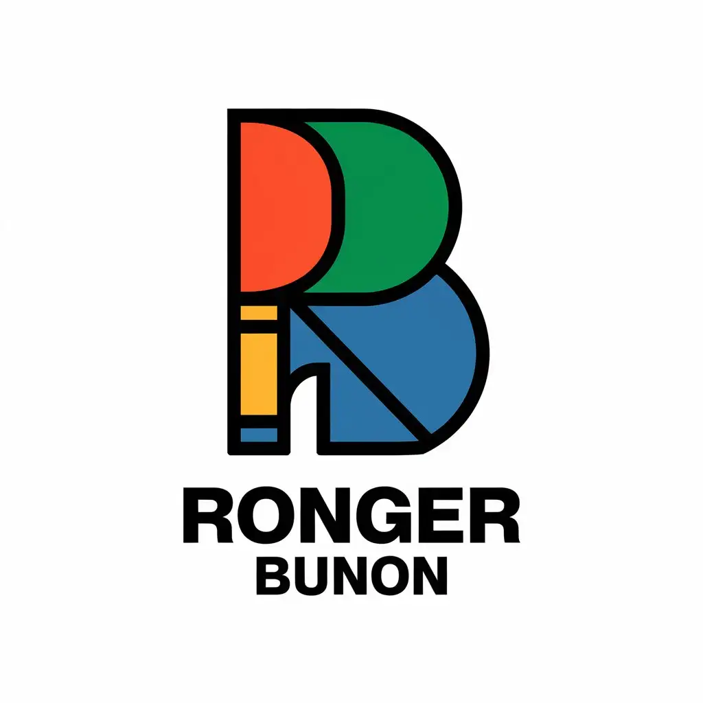 LOGO Design for Ronger Bunon Colored Clothing with a Modern Technology Industry Theme