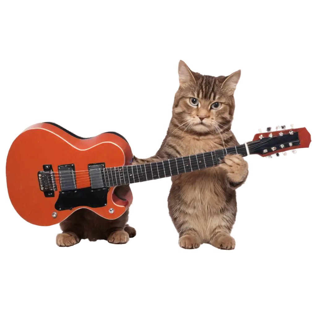 Stunning-PNG-Image-A-Whimsical-Cat-Playing-Guitar-for-Maximum-Visual-Impact