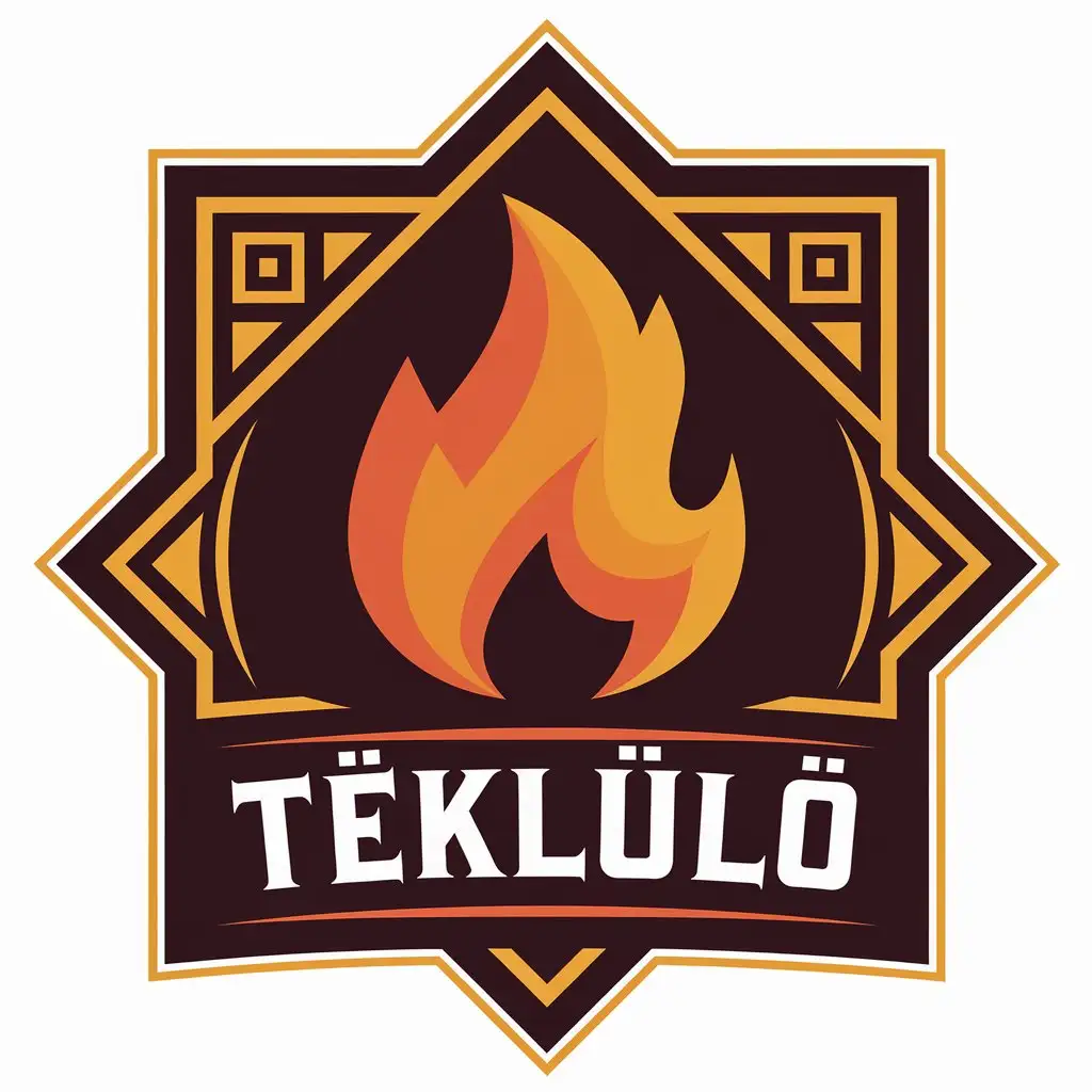 LOGO Design for TKLL Vector Logo Featuring Fire Symbol for the Restaurant Industry