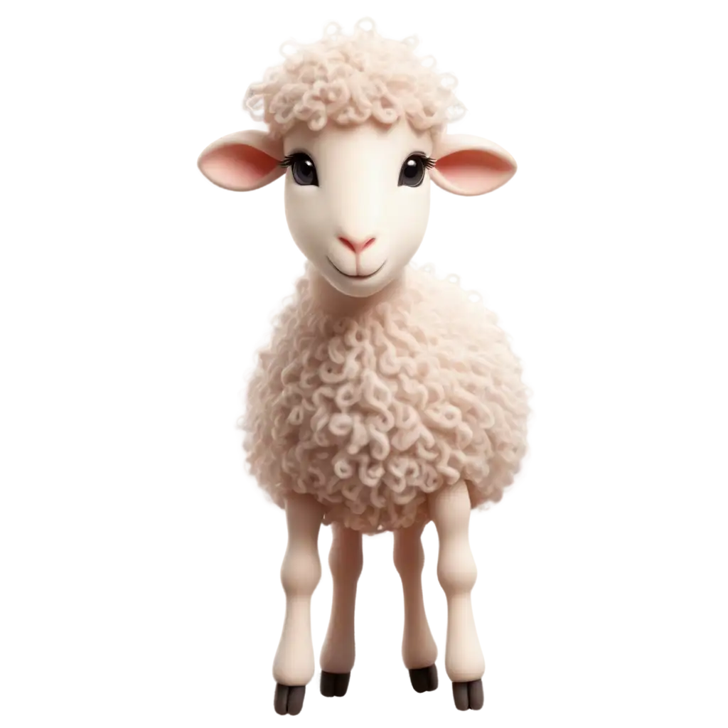 Realistic-Eid-Sheep-PNG-with-Feminine-Features-Soft-Wool-and-Elegant-Style-for-Festive-Designs