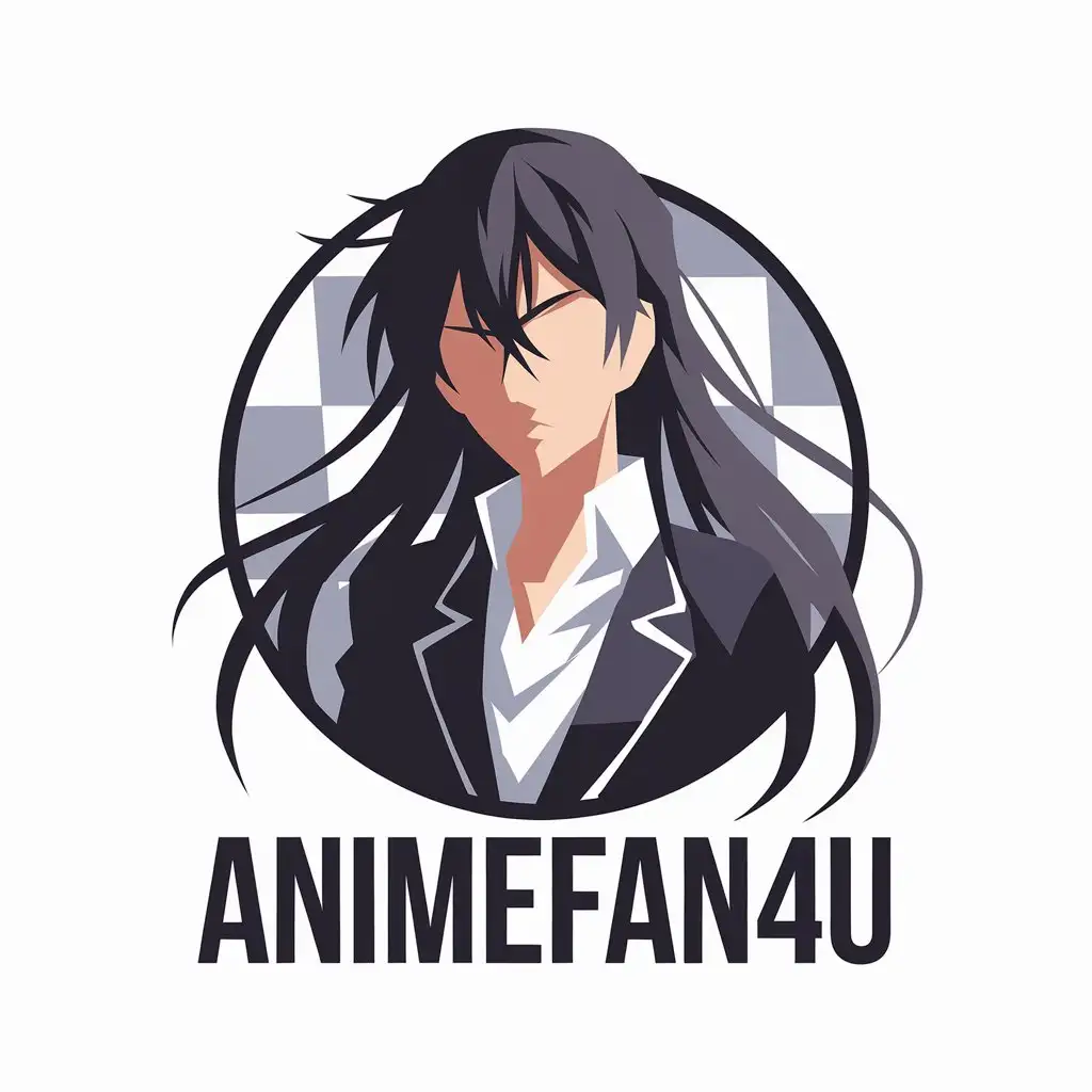 LOGO Design for AnimefaN4u Minimalistic Aesthetic with Vector Style for Entertainment Industry