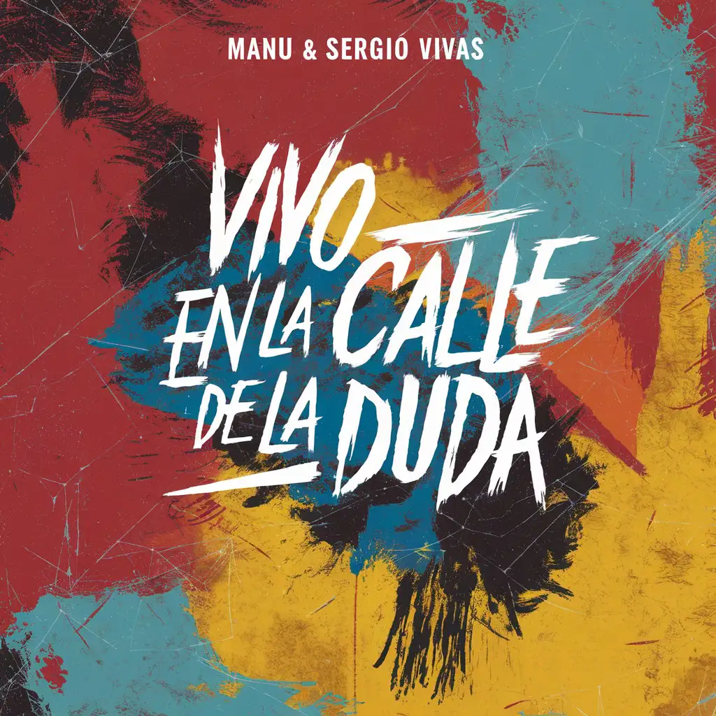 Abstract Cover Art for Vivo en la Calle de la Duda by Manu Sergio Vivas