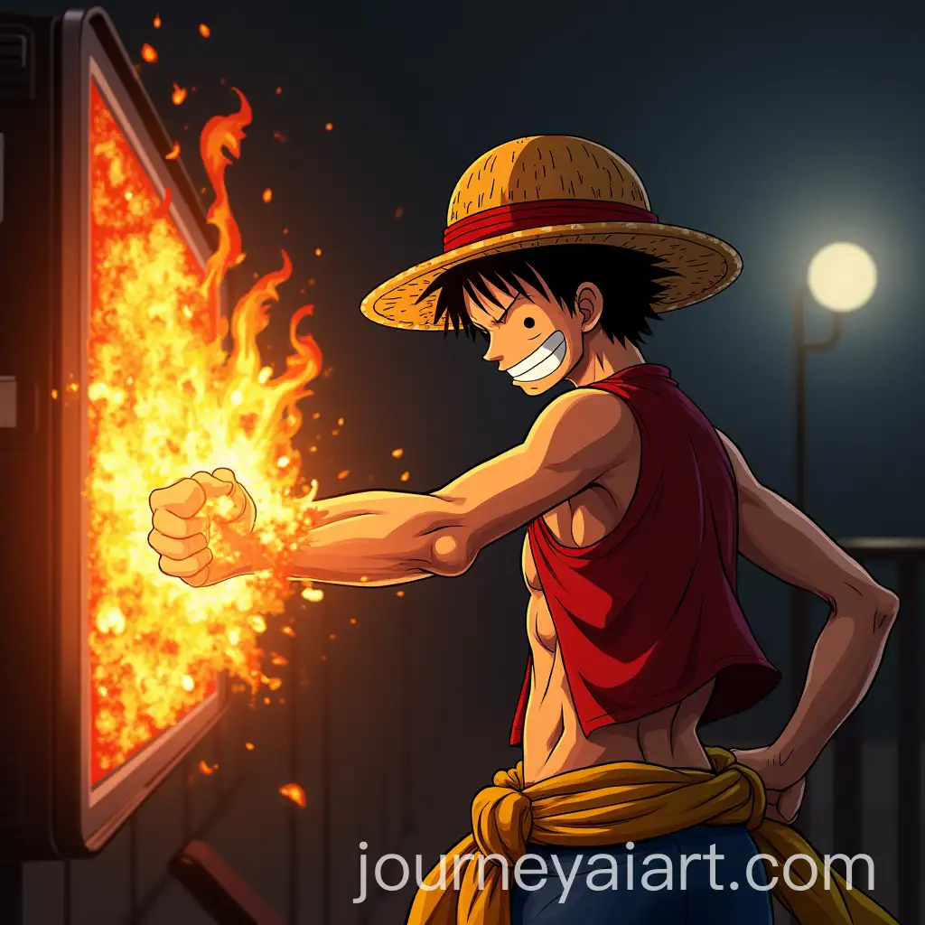 Luffy-Bounty-Hunt-Fiery-Punch-towards-One-Piece-Background