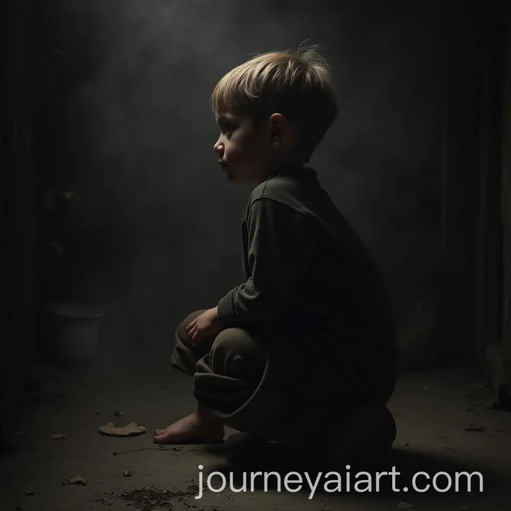 Lonely-Beggar-Boy-in-Dark-Colors