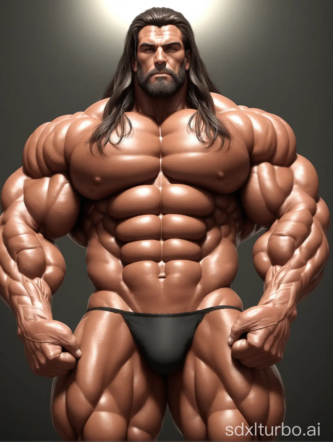 Muscular-Giant-Elderly-Man-with-Long-Hair-and-Massive-Physique-Flexing-His-Biceps