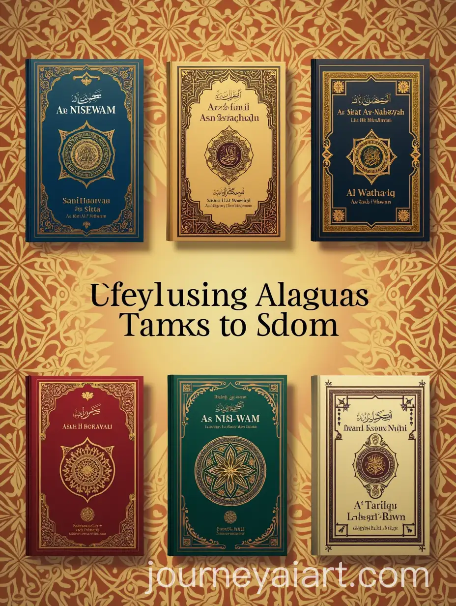 Islamic-Texts-Book-Covers-with-Arabic-Calligraphy-and-Geometric-Patterns