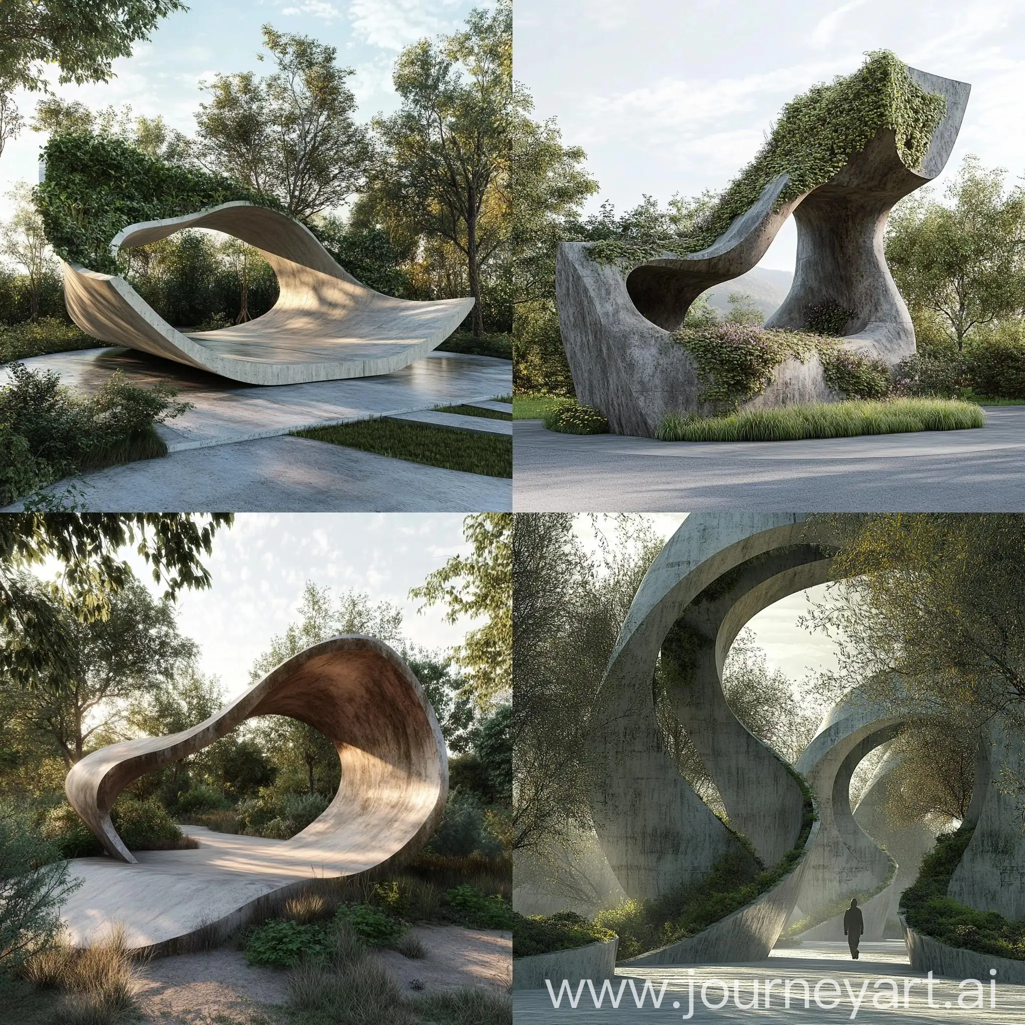 Harmony-of-Humanity-and-Nature-Sculpture-in-Linear-Park