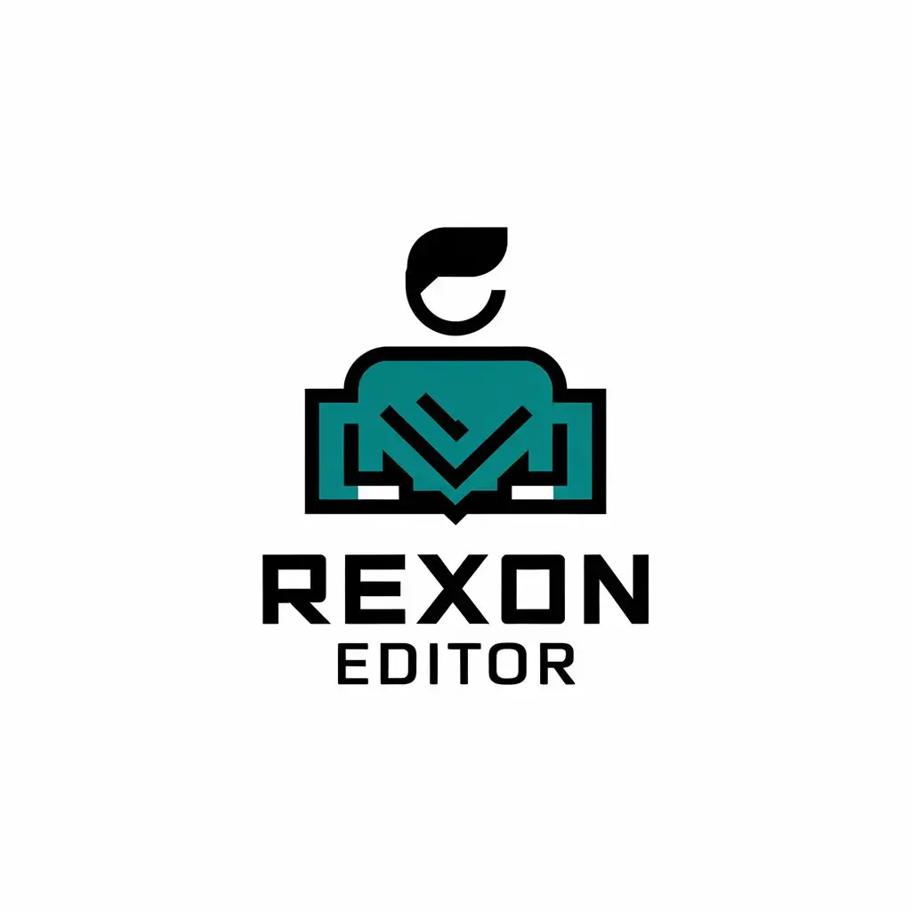 LOGO Design For REXON EDITOR Graphic Designer Theme in Technology Industry