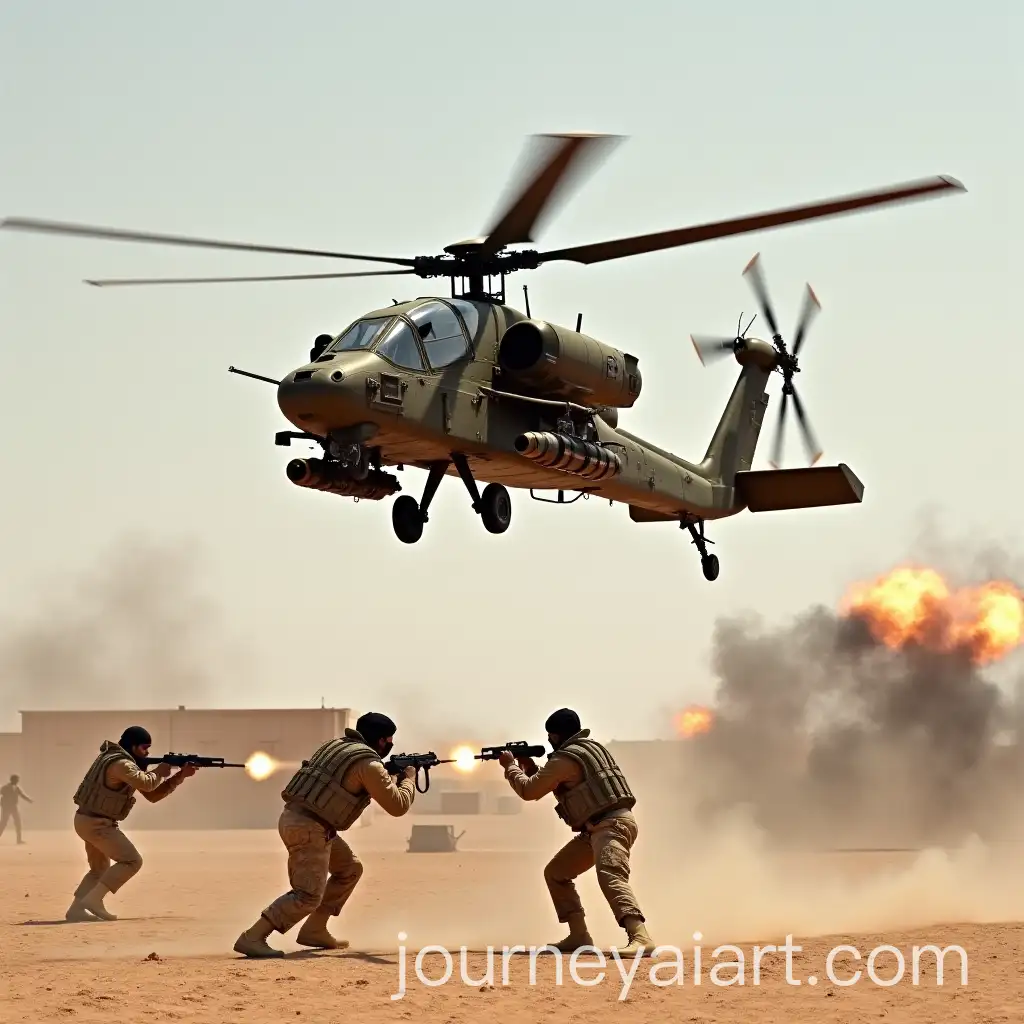 AH64D-Apache-Combat-Helicopter-Engaged-in-Battle-Over-Desert-Fort