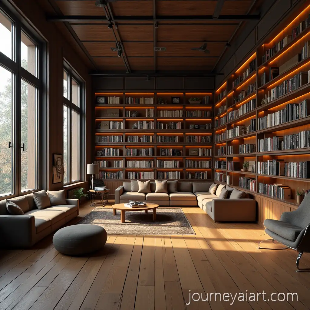 Futuristic-Modern-Library-Interior-With-Minimalist-Architecture
