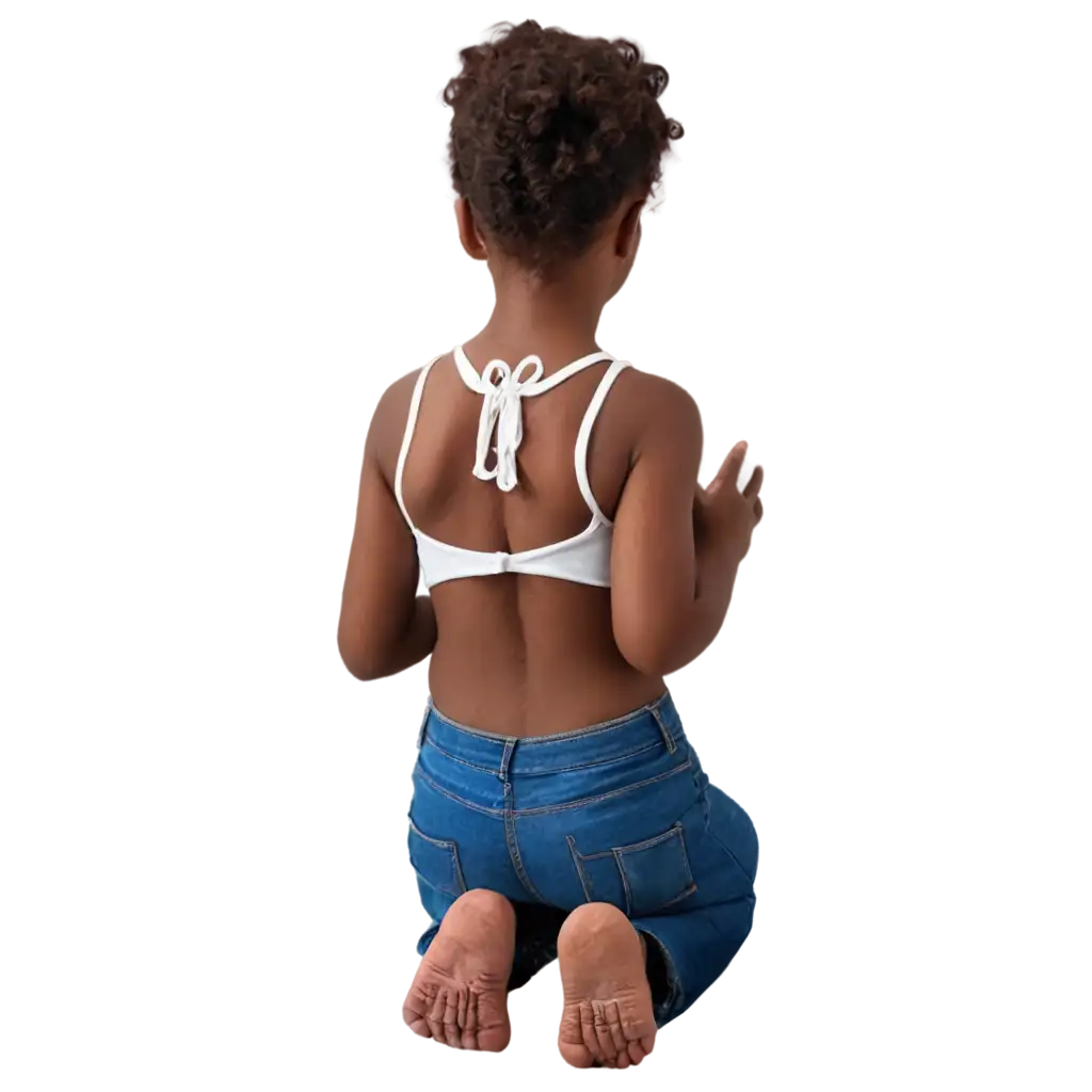 HighQuality-PNG-Image-of-a-Black-Child-Girl-Kneeling-from-Behind