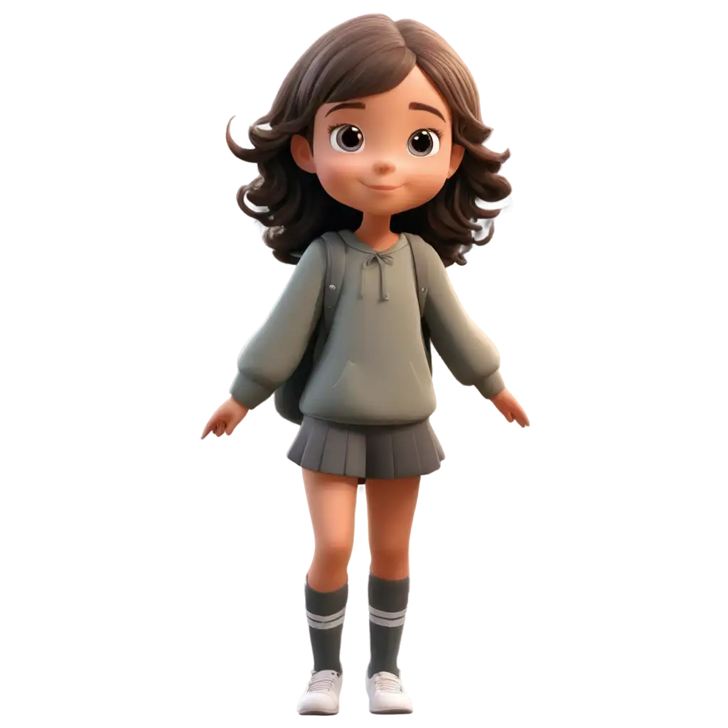 Adorable-Cartoon-Girl-PNG-Create-a-Cute-and-Clear-Image