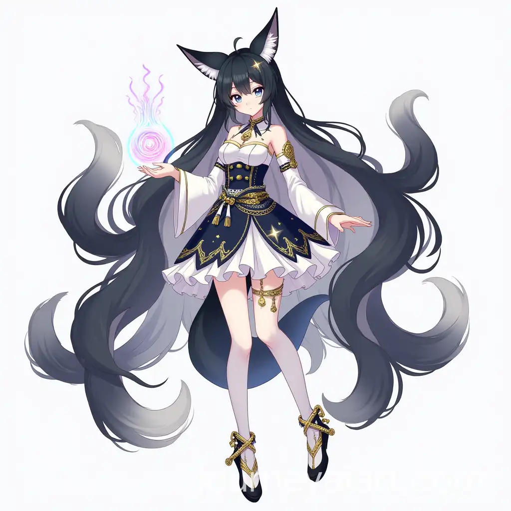 Mystical-Celestial-Girl-with-Fox-Tails-and-Glowing-Orb