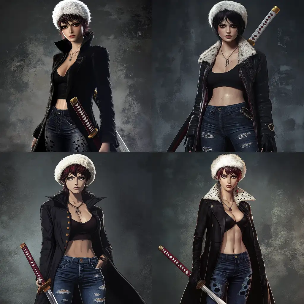 Stylish-Female-Swordsman-in-One-Piece-Anime-Style-with-Katana-and-Fluffy-Hat