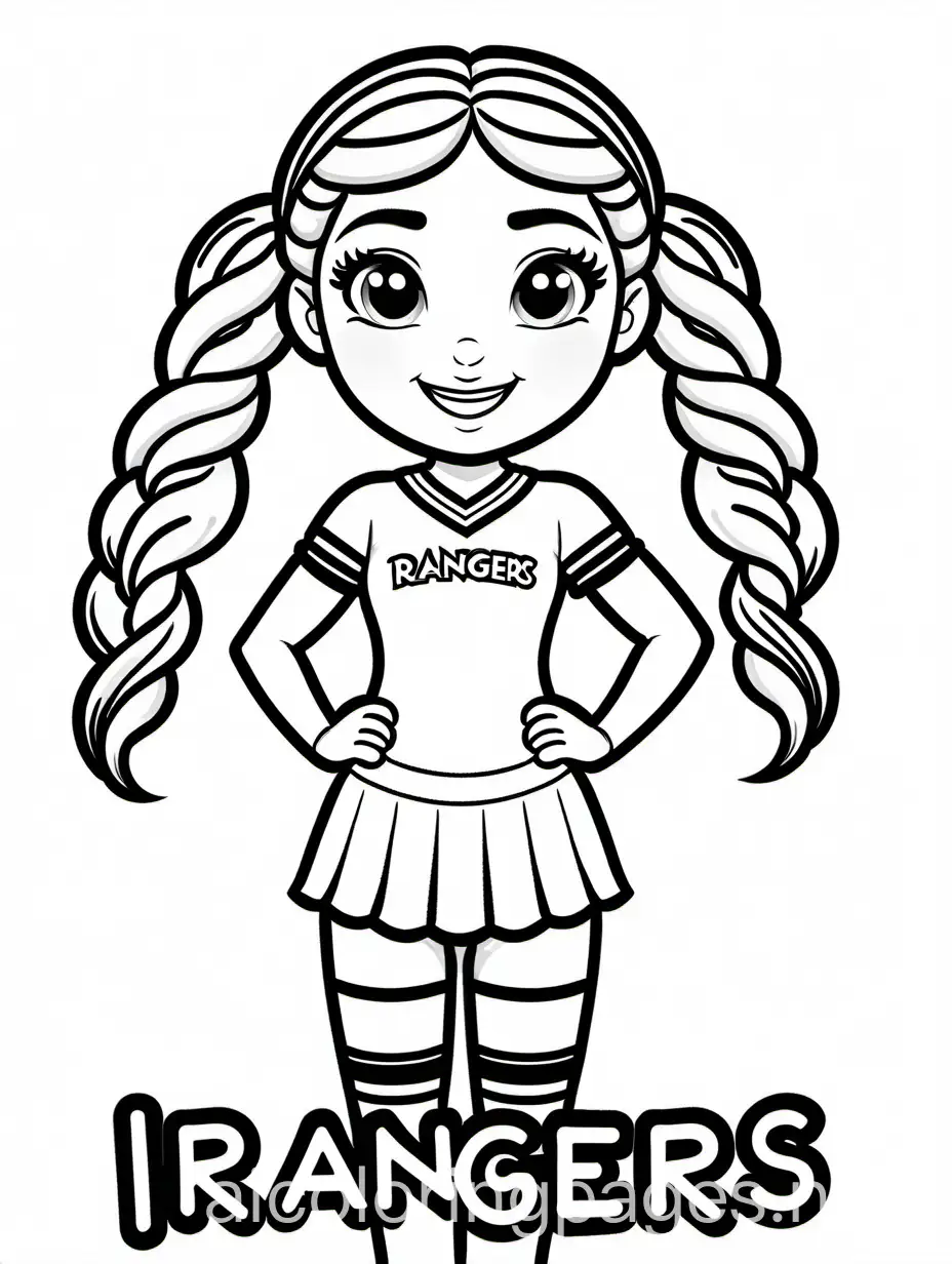 Cheerleader-Girl-in-Rangers-Uniform-Coloring-Page