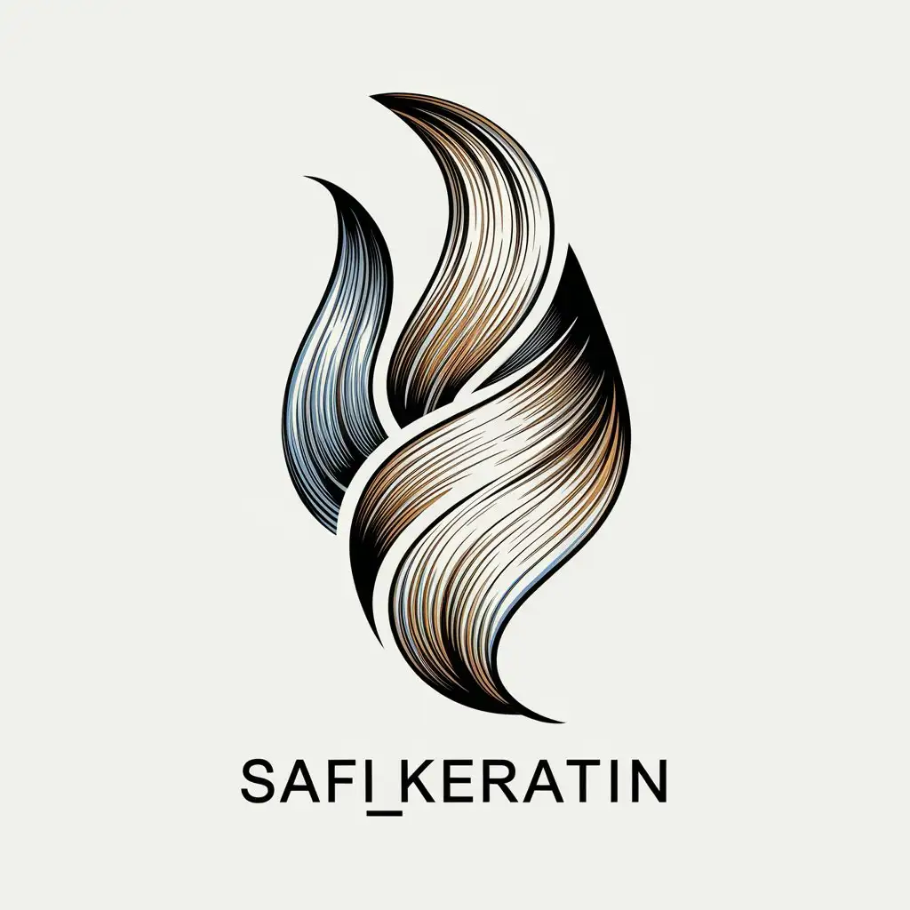 LOGO-Design-for-Safi-Keratin-Hair-Symbol-with-Elegant-Beauty-Spa-Aesthetic