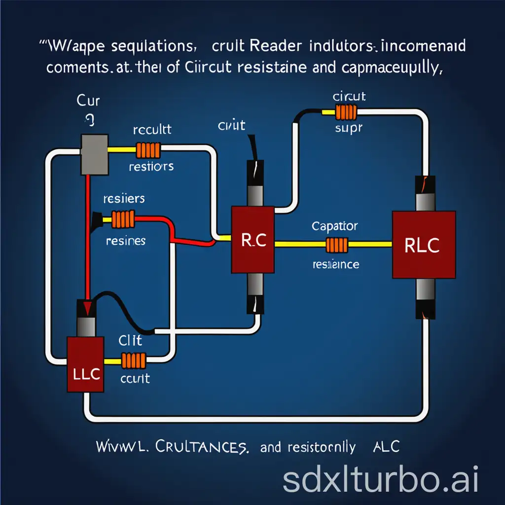 Draw a specific circuit diagram containing resistors, capacitors, inductors and other components to help readers understand the composition and position relationship of the circuit. For example, a simple RLC series circuit diagram clearly shows how resistance, inductance and capacitance are connected sequentially at both ends of the power supply.