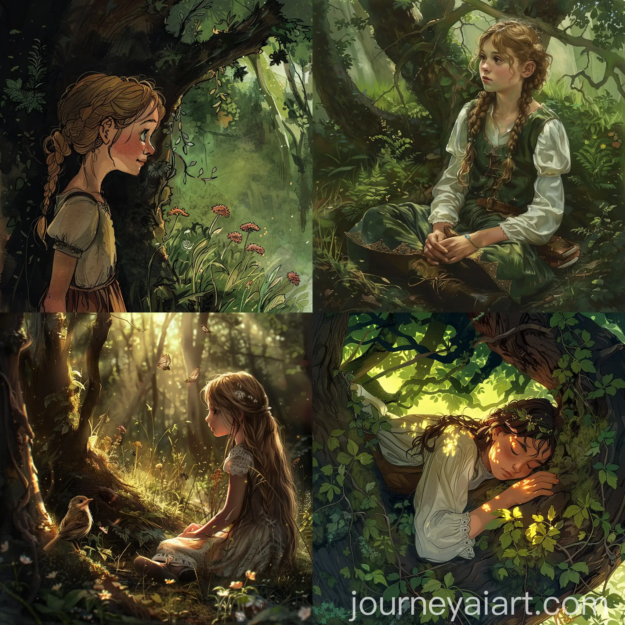 Girl-Anna-Helping-in-Liebevia-Forest-Adventures