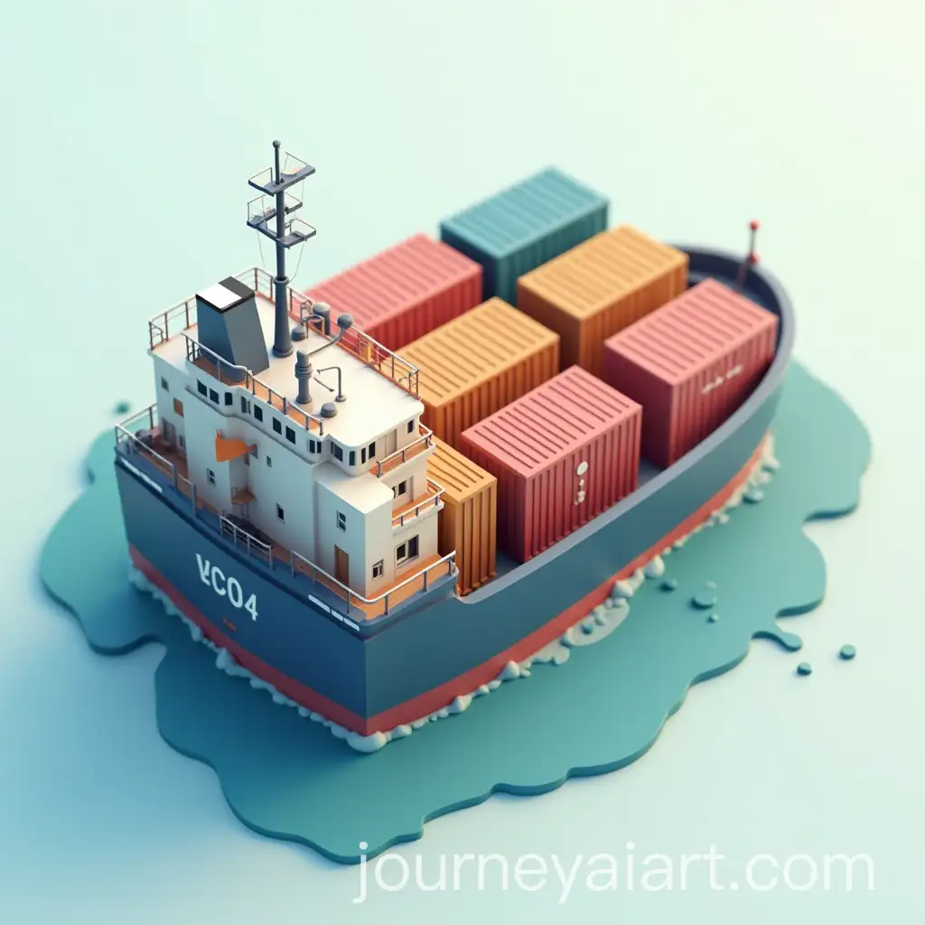 AI-Image-Prompt-ExpansionTopDown-View-of-Low-Poly-Cargo-Container-Ship