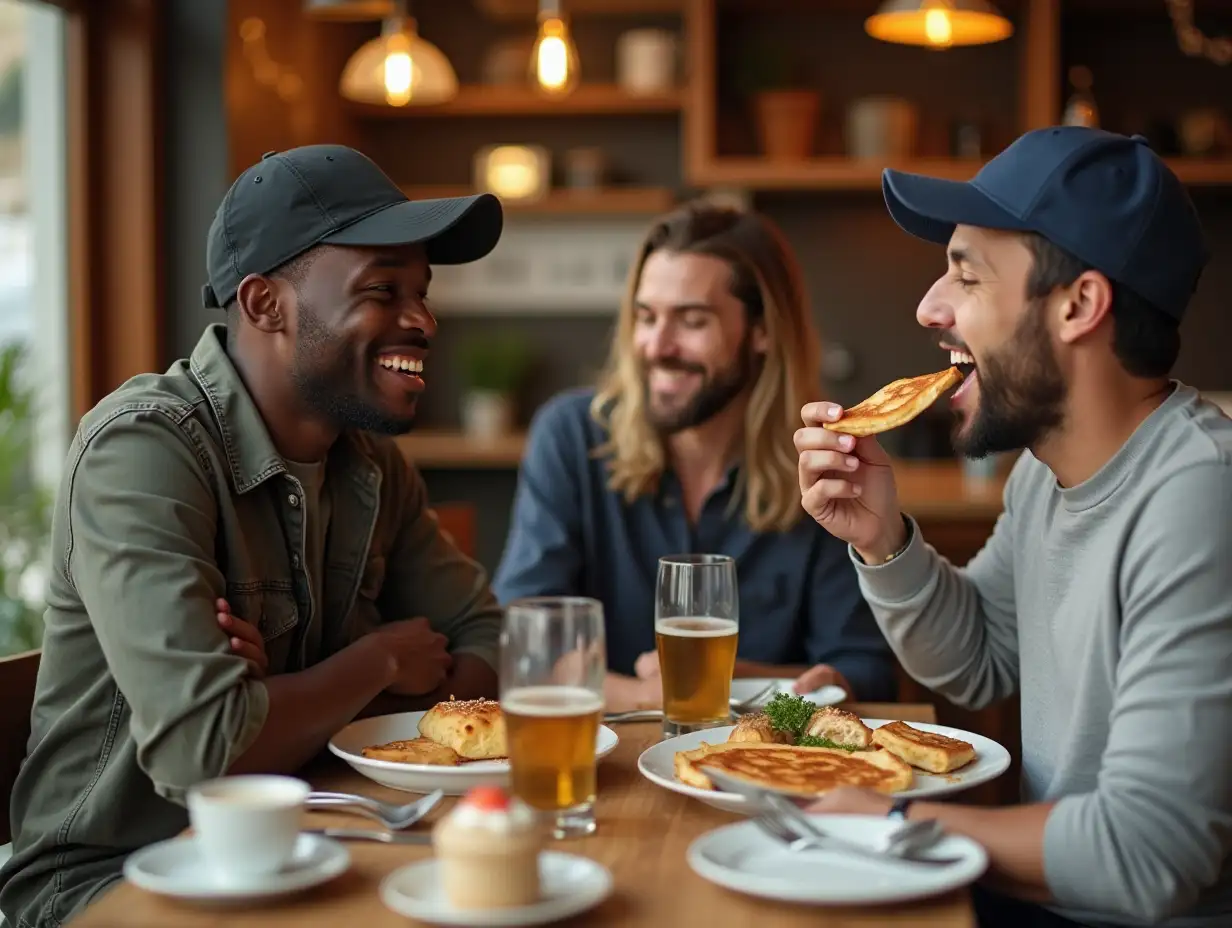 Diverse-Colleagues-Enjoying-Breakfast-Together