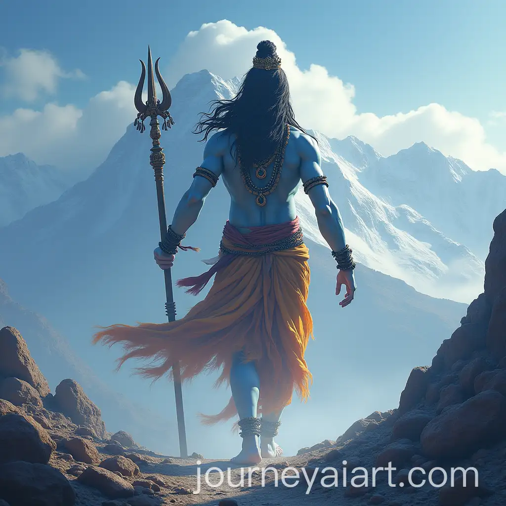 Lord-Shiva-Meditating-on-Mount-Kailash-in-Majestic-Himalayan-Landscape