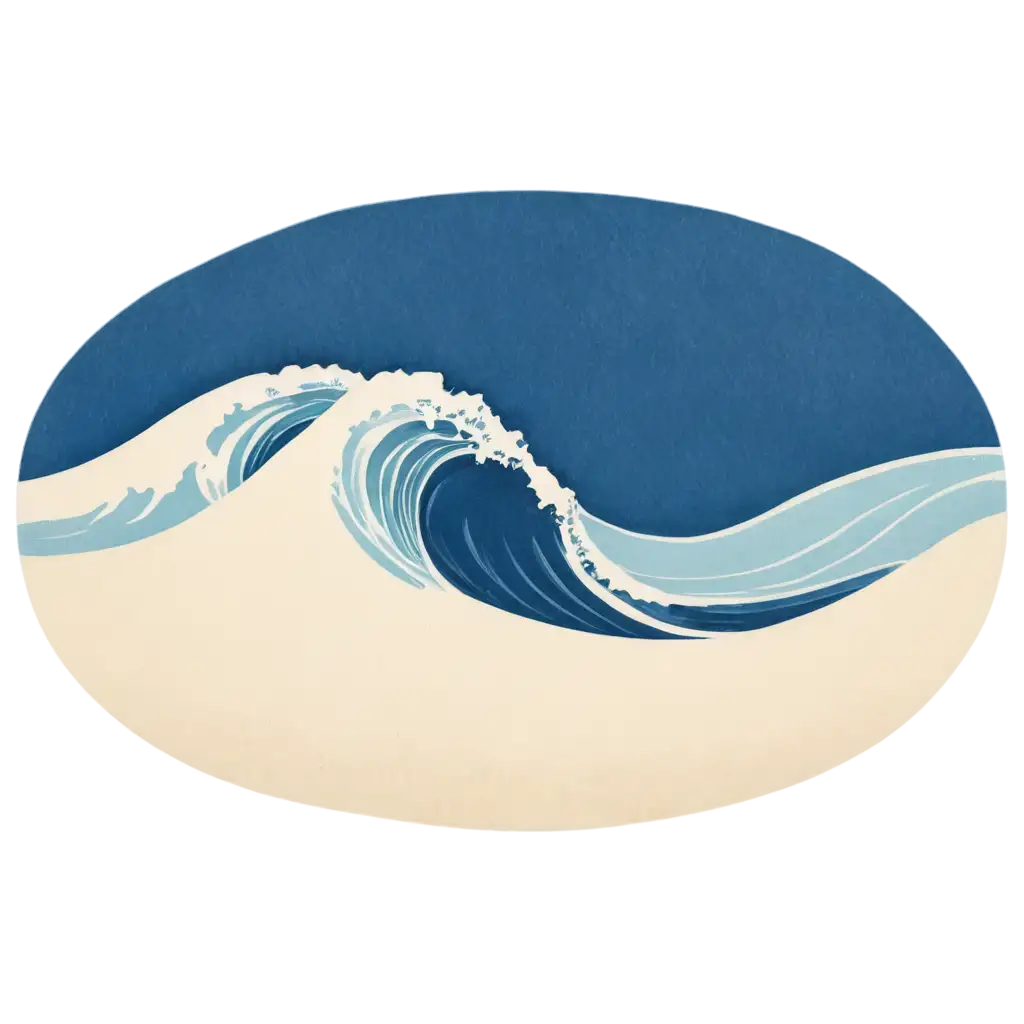 Vintage-Surfboard-on-Dramatic-Wave-Crest-PNG-Illustration-in-Traditional-Japanese-Art-Style