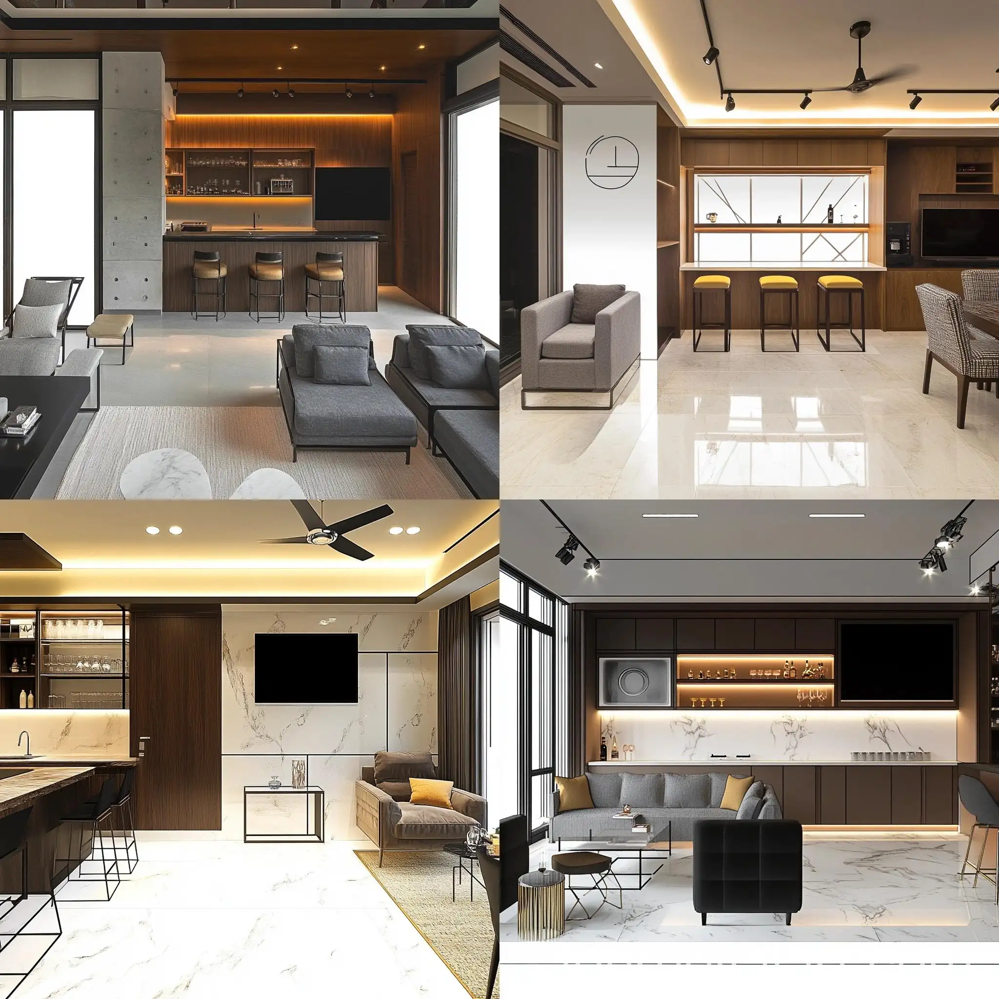 Modern-Residential-Living-Area-with-Bar-Interior-Design