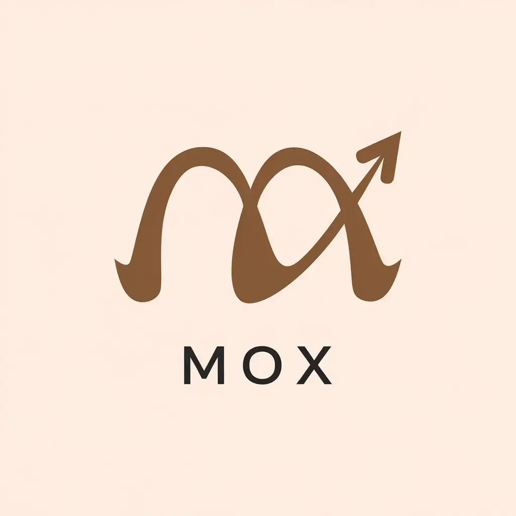 LOGO Design for MOX Simple and Modern with Clear Background and Minimalist Style