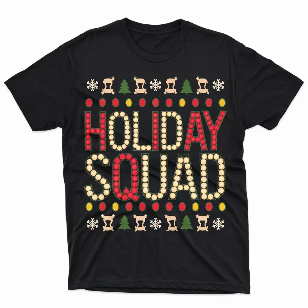 Festive-Holiday-Squad-TShirt-Design-with-Cheerful-Decorations