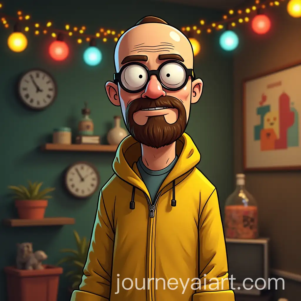 Breaking-Bad-Lead-Character-in-Avatar-Style-with-New-Year-Garlands