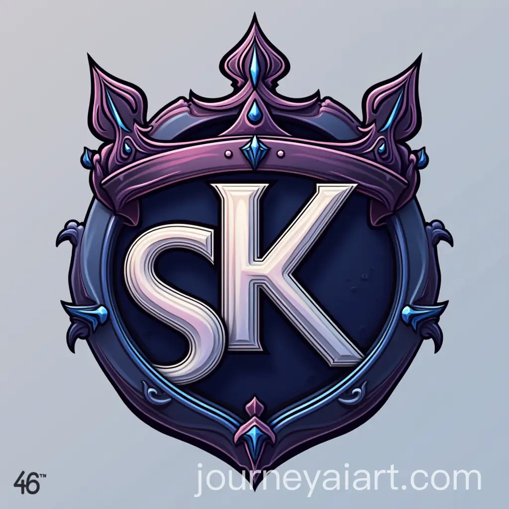 Stream-King-Logo-Design-with-SK-Abbreviation