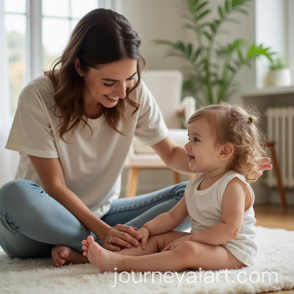 Mother-Tickling-Childs-Feet-in-Playful-Moment