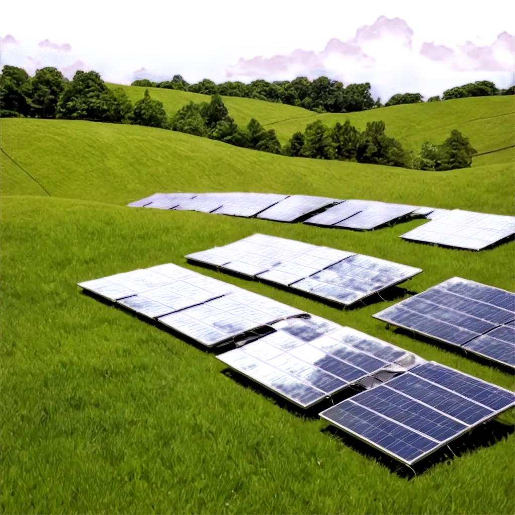 High-Quality-PNG-Image-of-Solar-Panels-in-a-Grassy-Field-for-Sustainable-Energy-Visuals