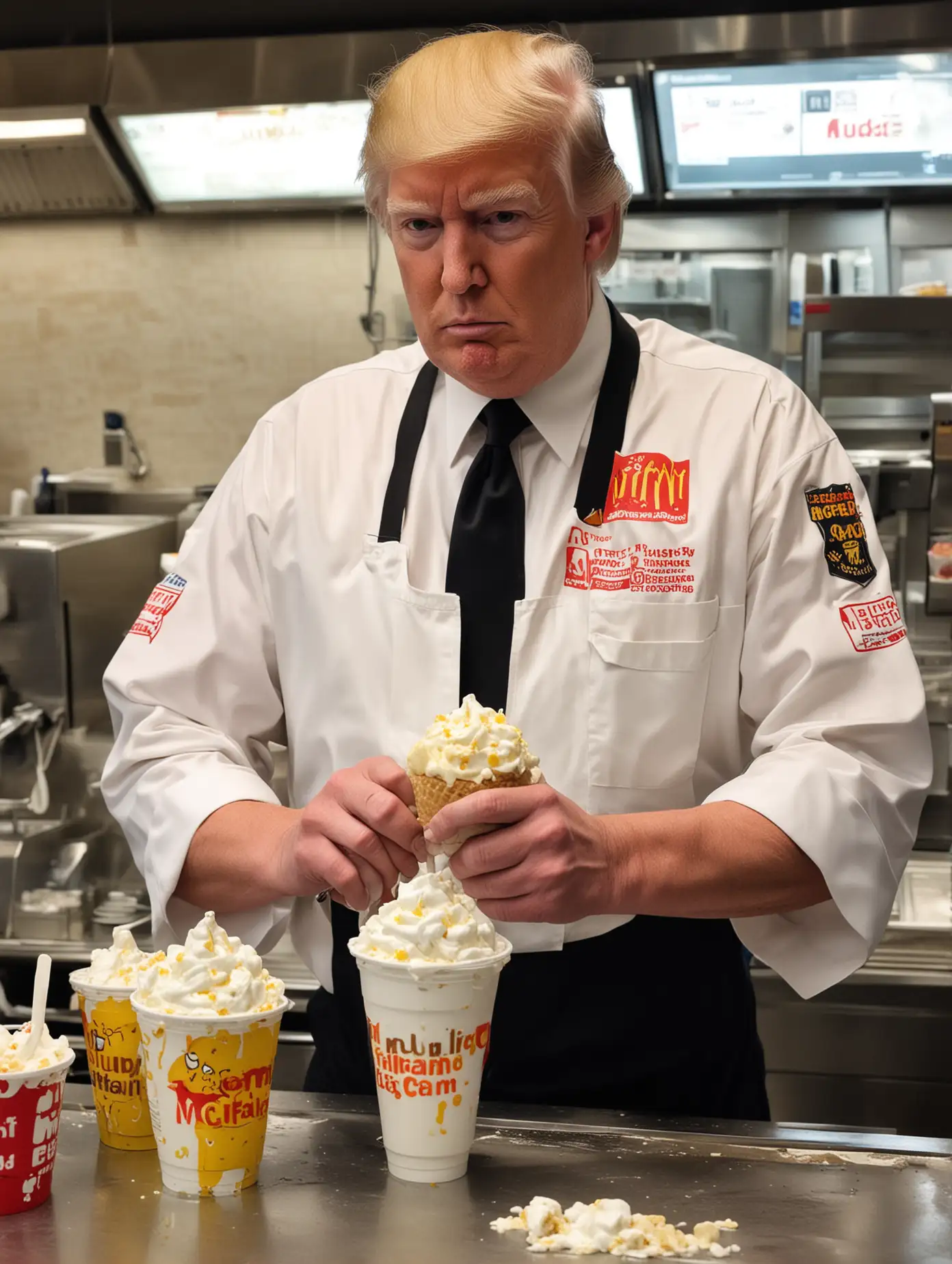 Donald-Trump-Making-a-McFlurry-in-McDonalds-Uniform