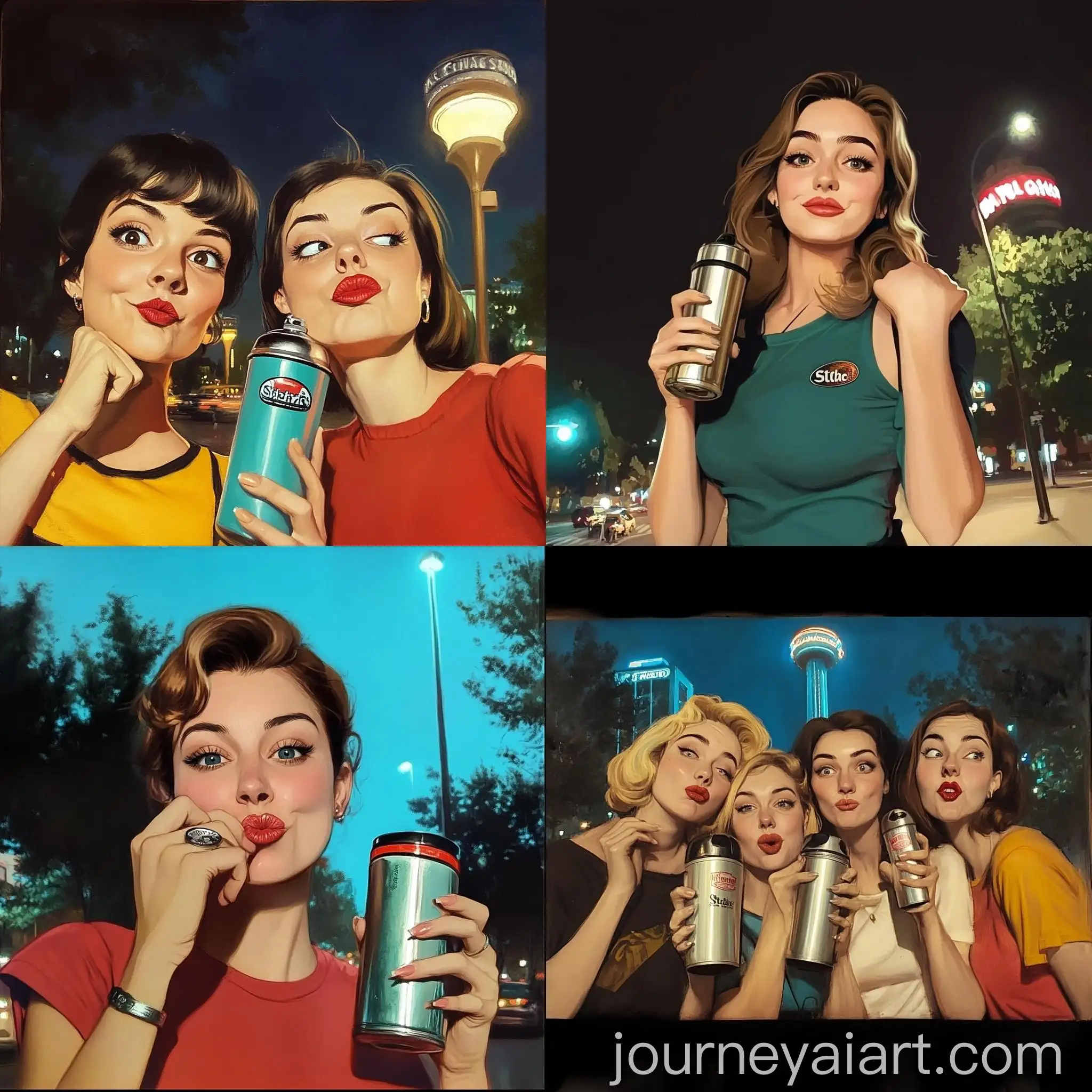 People-with-Stanley-Thermos-and-Distinctive-Facial-Features