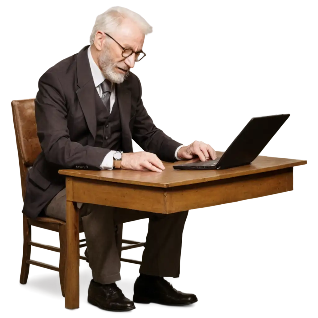 Old-Man-at-Desk-PNG-Image-High-Quality-for-Multiple-Uses